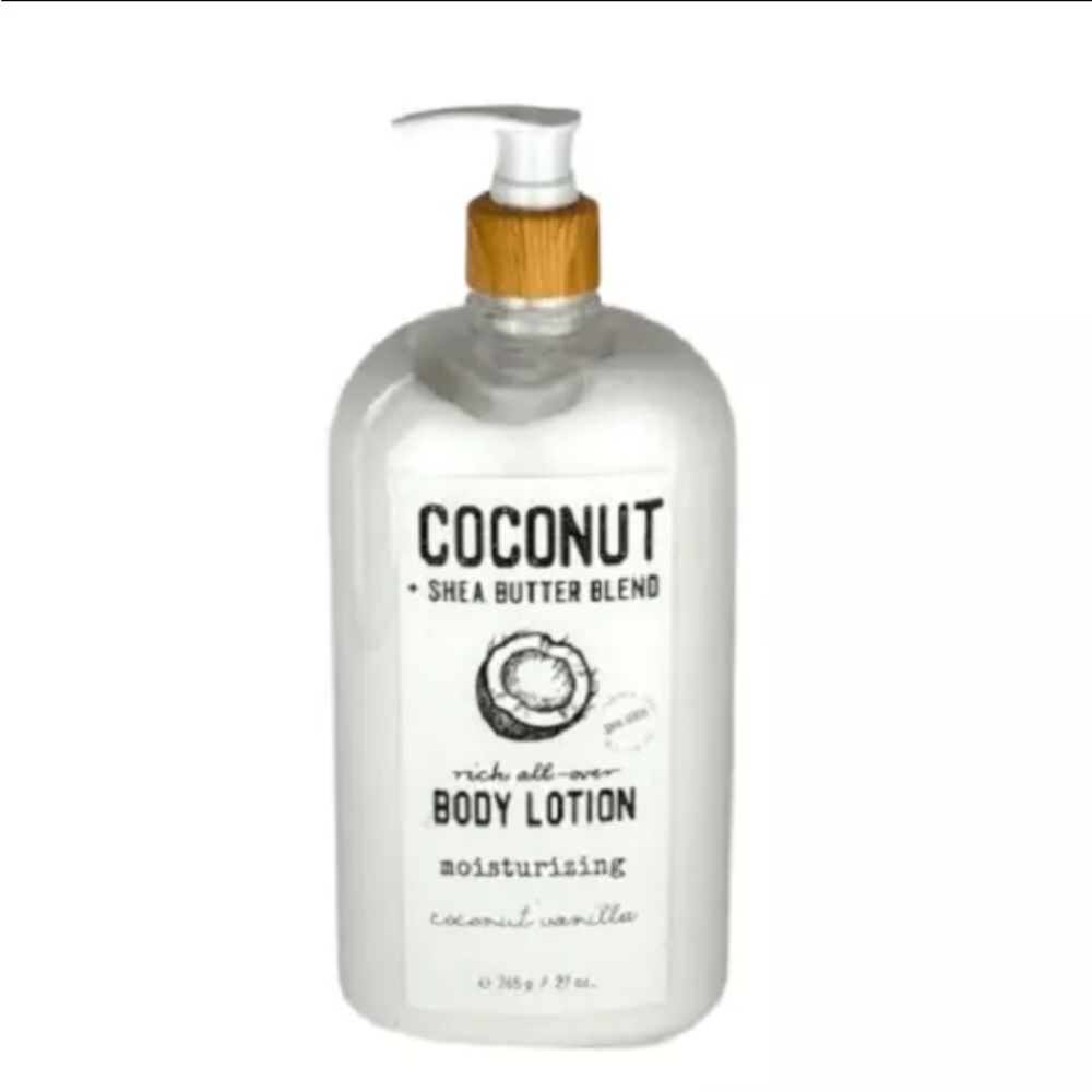 Coconut + Shea Butter Moisturizing Body Lotion Coconut Vanilla 27 fl oz